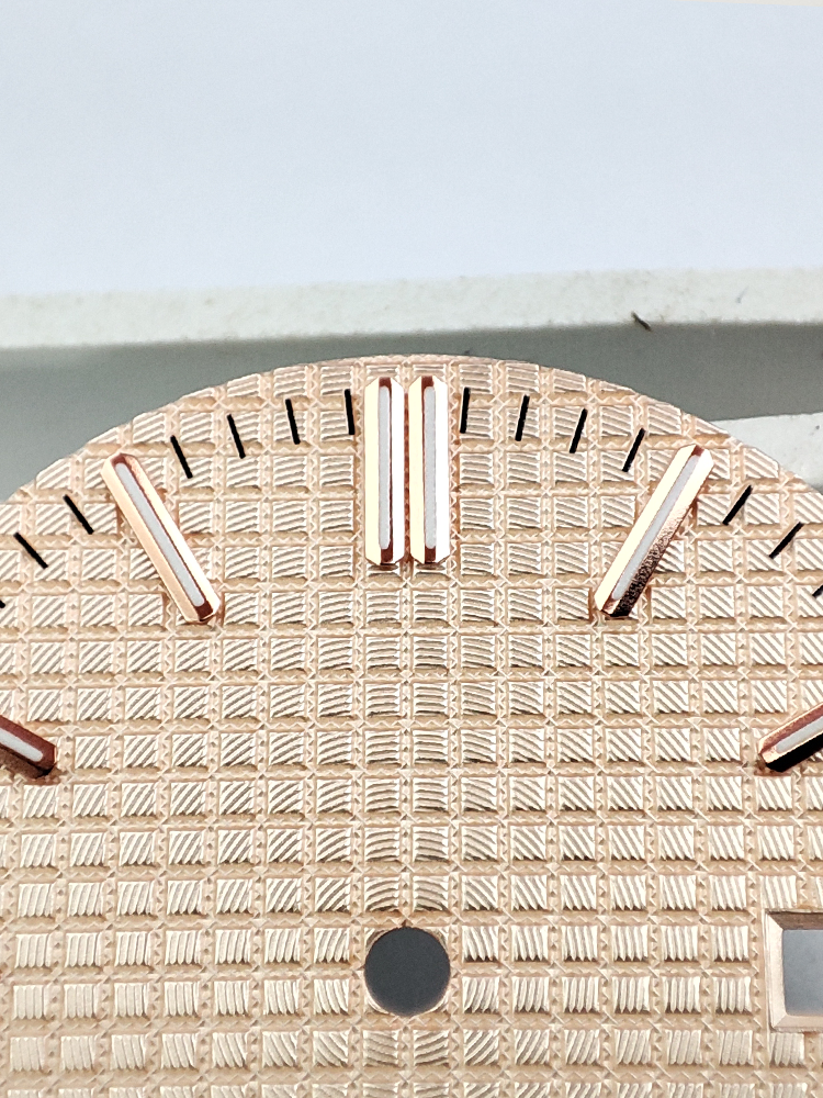 New 31.8MM Oak Watch Dial Luminous Suitable for NH35A Movement Rose Gold Modified Accessories prx