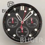 Chronograph Quartz Seamaster Dial 31mm Water Ripple for VK63/64 Movement