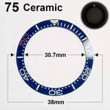 Ceramic Bezel For 42MM Seamaster Case diameter 38mm * 30.7mm