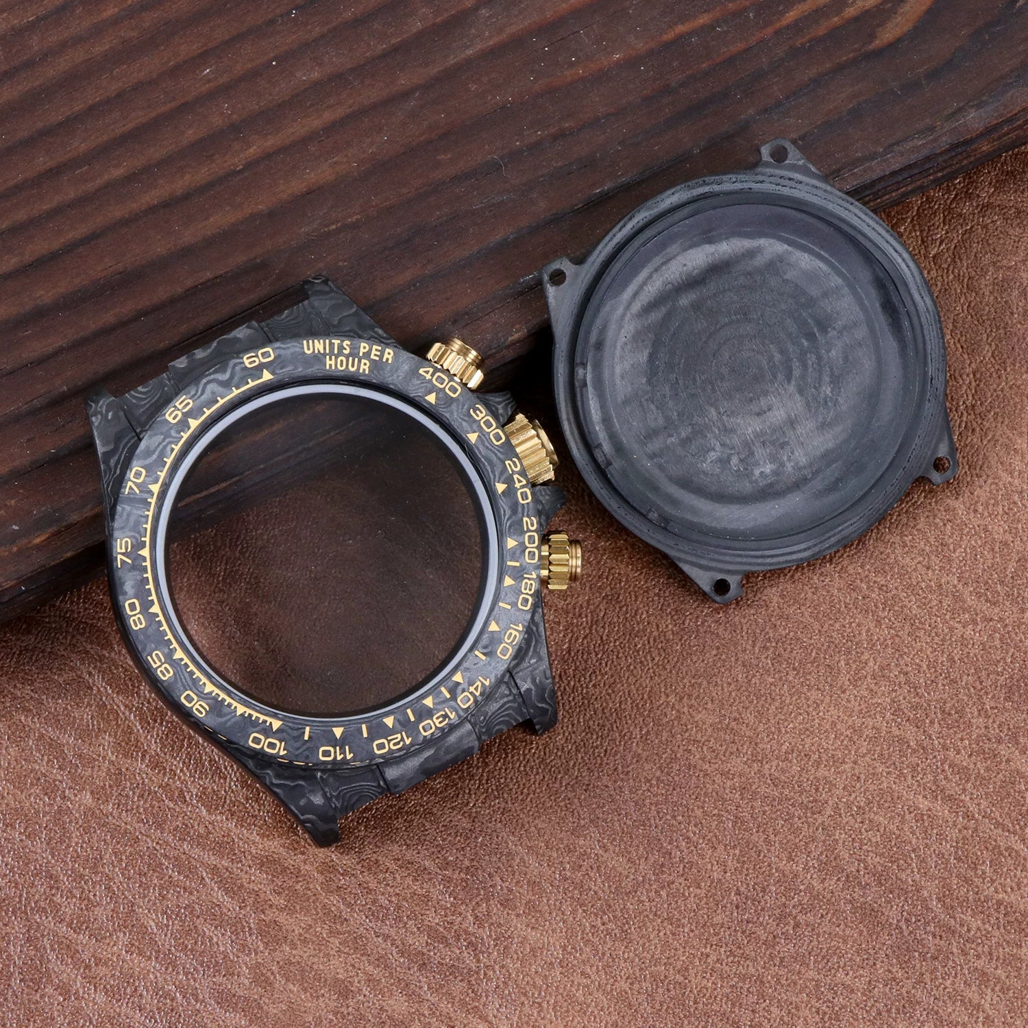 40mm Carbon Fiber Case for VK64 VK63/4130/4802 Movement Daytona  Modified AccessoriesSapphire Mirror