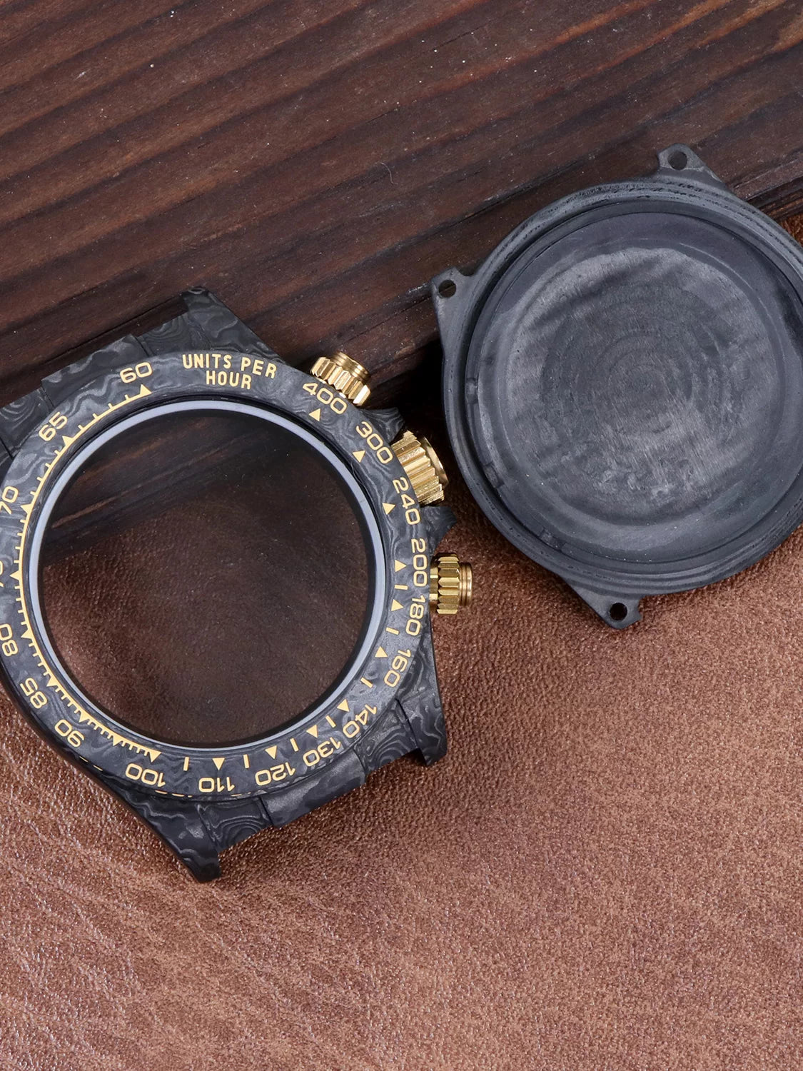 40mm Carbon Fiber Case for VK64 VK63/4130/4802 Movement Daytona  Modified AccessoriesSapphire Mirror