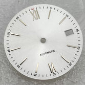 31MM Dial For Seiko NH35 Movement non-luminous Roman Numerals 0.4mm Thick