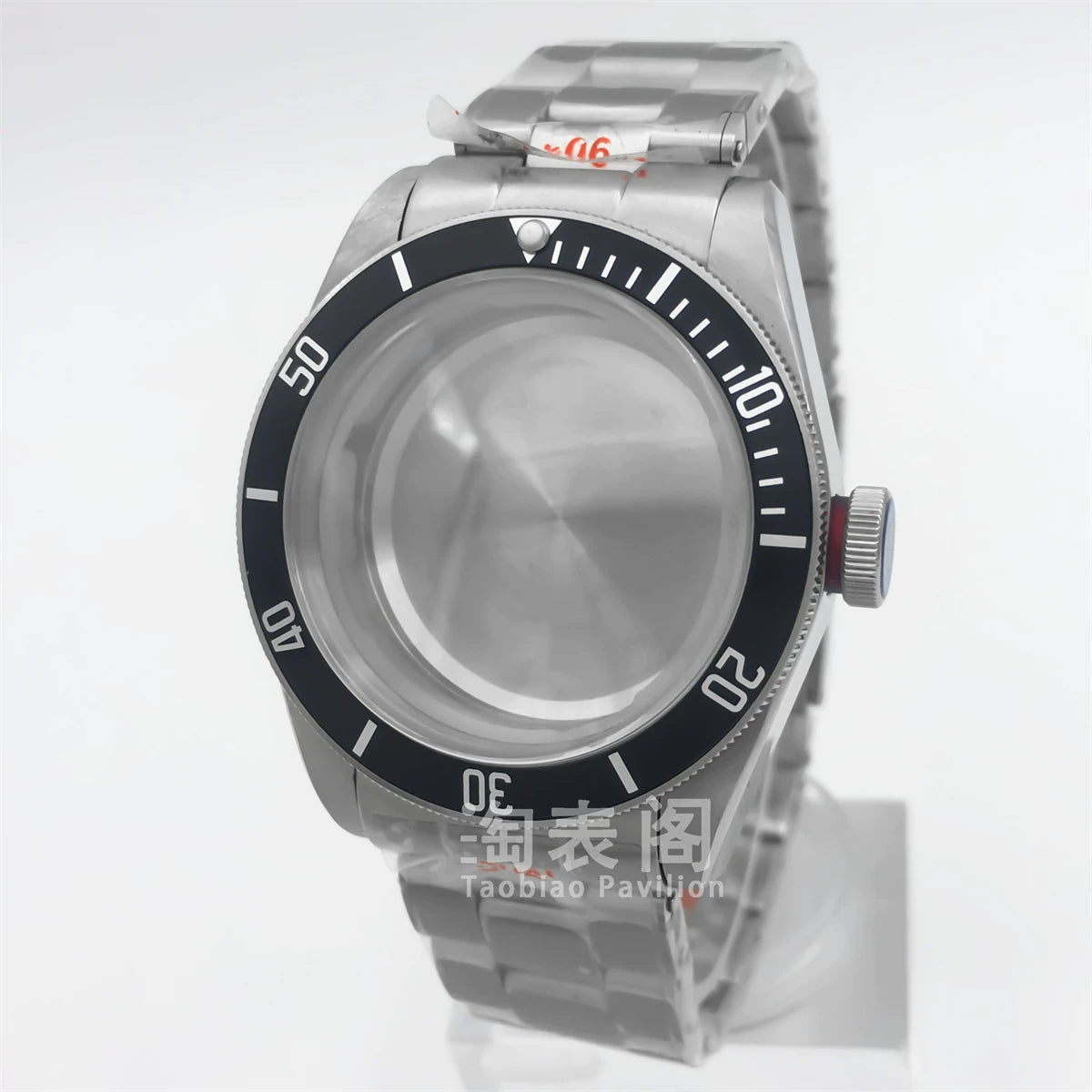 41mm Black Bay Watch case for NH35 36 ETA2824 PT5000 movement,Domed sapphire 10ATM