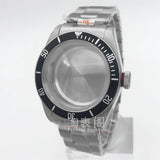 41mm Black Bay Watch case for NH35 36 ETA2824 PT5000 movement,Domed sapphire 10ATM