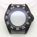 42MM Pvd Black Submariner Watch case Diver Mod Accessary Double Domed sapphire for NH35 34 36 38 etc 10Bar