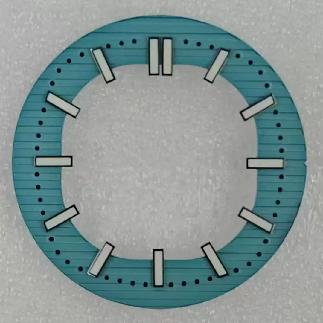 30.5mm Hollow Nautilus Dial green luminous for NH70-NH38 movement