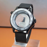 Black Seamaster 300 Case 41mm Sapphire for NH35/NH36 10ATM