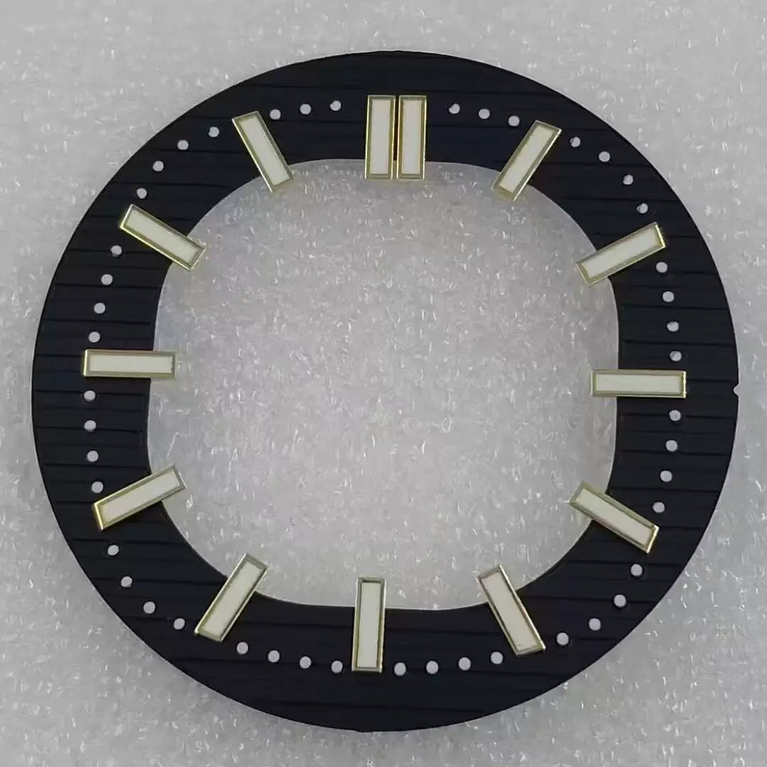 30.5mm Hollow Nautilus Dial green luminous for NH70-NH38 movement
