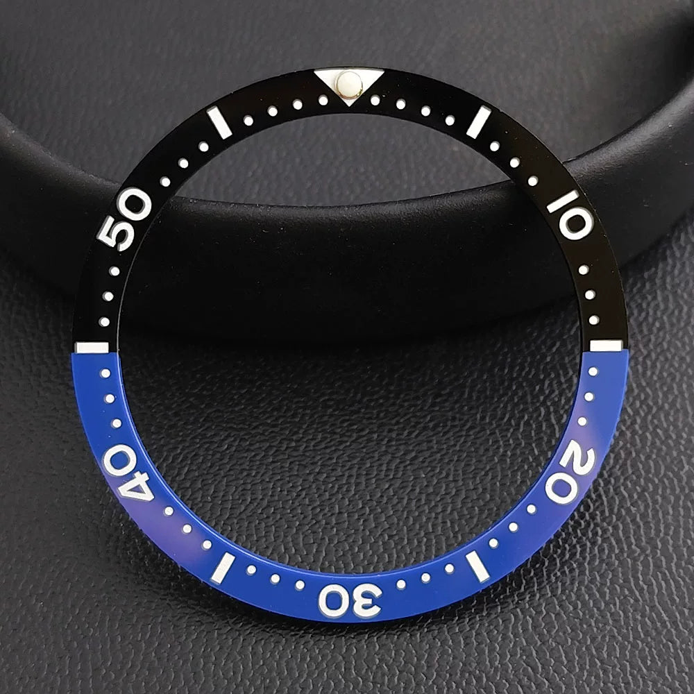 Watch bezel accessories 33.7mm * 27.5mm ceramic ring flat bottom bezel watch replacement accessories Skx13