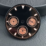 29Mm VK63 Dial luminous suitable for multi-function quartz movement Chronograph and supports customized logo.