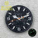 29mm starry sky dial glow-in-the-dark adaptation to NH35/36 PT5000 ETA2824 2836