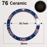 Ceramic Bezel For 42MM Seamaster Case diameter 38mm * 30.7mm