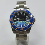 40mm NH35 SUBMARINER  Diver with earth dial 10bar Sapphire Automatic Full Lume