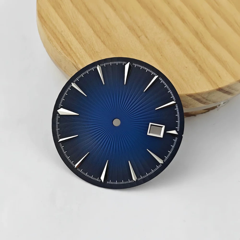35mm Sterile Cocktail Dial for NH35 vertical pattern texture no lume