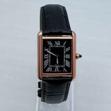 27mm Women's Watch Roman square dial green luminous VJ24 Quartz movement 3ATM Lady