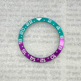 GMT Bezel Insert aluminum bezel 38mm x 30.6mm for GMT MASTER etc case pepsi