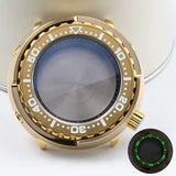 47mm Aluminum bronze tuna can Watch case suitable for TMI NH35A movement 4.2 crown