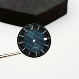 Sterile 31.8MM Waffle dial For nh35 movement green luminous Royal oak Prx watch accessories
