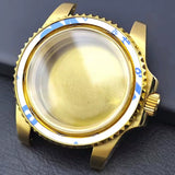 Bidirectional rotating bezel Watch Case 40.5MM Submariner / GMT Yacht sapphire glass two-way rotating  for NH34/NH35/NH36 38