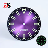 Premium Watch Dial Sunburst No date window 28.5mm hollow marker 60C luminous modification for NH35 / Miyota T9015/ ETA2824 PT5000