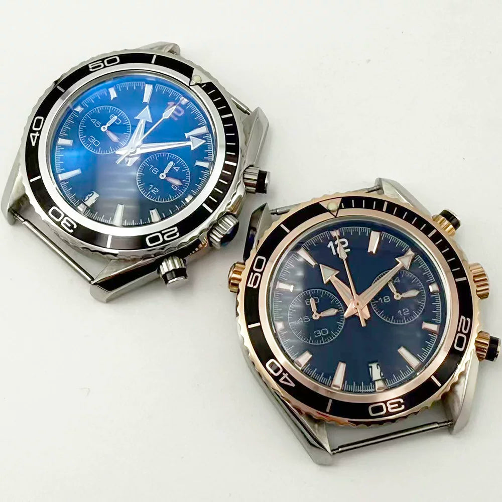 45mm big wrist watch VK64 quartz movement 2 eyes 5ATM 316L 45mm big wrist watch VK64 quartz movement 2 eyes 5ATM 316L