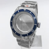 41mm Black Bay Watch case for NH35 36 ETA2824 PT5000 movement,Domed sapphire 10ATM