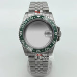 Modified Submariner Case 36mm/38mm GMT Case ceramic bezel sapphire glass for NH35 34 36 38 Etc movement