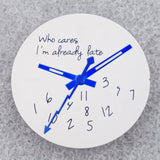 NO Date Window Dial Who Cares I'm Already Late for NH35 movement 28.5mm Green Lume Hands