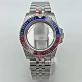 Modified Submariner Case 36mm/38mm GMT Case ceramic bezel sapphire glass for NH35 34 36 38 Etc movement