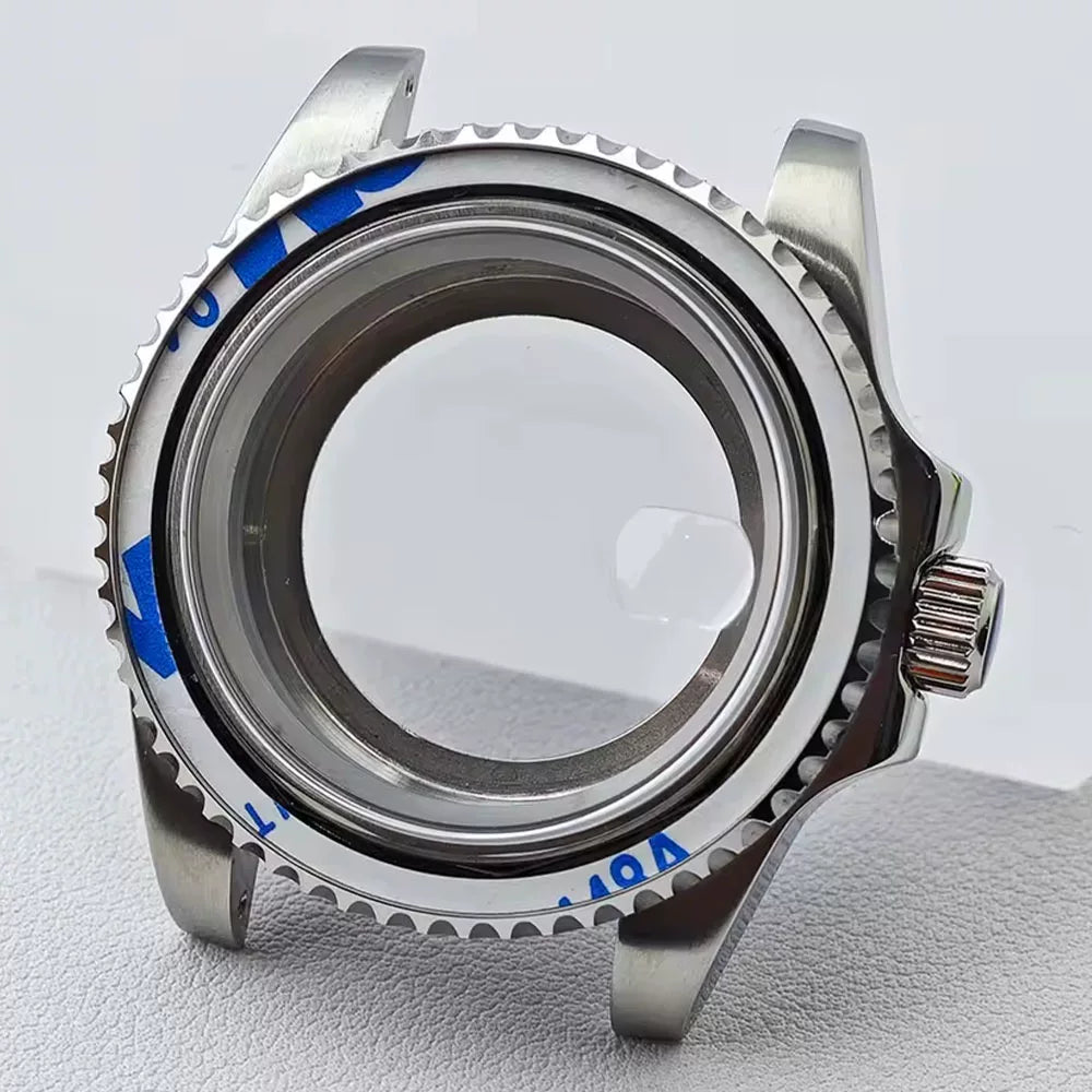 Bidirectional rotating bezel Watch Case 40.5MM Submariner / GMT Yacht sapphire glass two-way rotating  for NH34/NH35/NH36 38