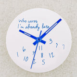 NO Date Window Dial Who Cares I'm Already Late for NH35 movement 28.5mm Green Lume Hands