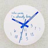 NO Date Window Dial Who Cares I'm Already Late for NH35 movement 28.5mm Green Lume Hands