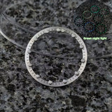 NH70 Skeleton dial hollow mechanical Watch face 28.5mm For NH72 NH71 NH70 movt Luminous