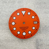28.5MM SKX007 dial Marine Master round nail green luminous surface suitable for NH35 movement