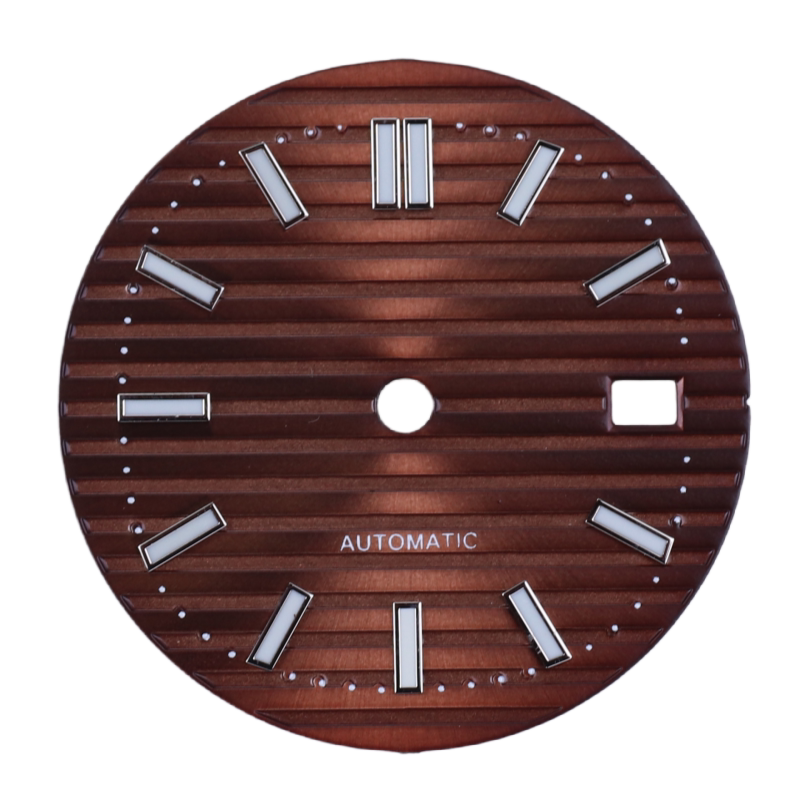 30.5MM Nautilus Dial Green luminous for NH35 mechanical automatic movement with hands