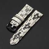 Handmade Snake Leather Strap Skin 20mm 22 24 26MM Textured Genuine Leather band