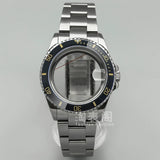 Modified Submariner Case 36mm/38mm GMT Case ceramic bezel sapphire glass for NH35 34 36 38 Etc movement