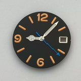 6912 Numerical Dial 28.5mm sunburst / Matte dials with hands fit NH35/36/4R/7S movement
