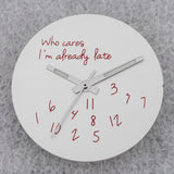 NO Date Window Dial Who Cares I'm Already Late for NH35 movement 28.5mm Green Lume Hands