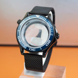 Black Seamaster 300 Case 41mm Sapphire for NH35/NH36 10ATM
