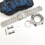 44MM Monster Case Set for NH35 Movement Stainless Steel Strap Luminous Sapphire Transparent Back Cover 10ATM