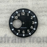 32mm Aquanaut Dial For NH38 Movement grenade Arabic numerals with green luminous