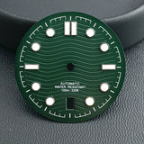 31.8mm Seamaster 300 Green luminous dial fits NH35/NH36 movements custom logos