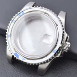 Bidirectional rotating bezel Watch Case 40.5MM Submariner / GMT Yacht sapphire glass two-way rotating  for NH34/NH35/NH36 38
