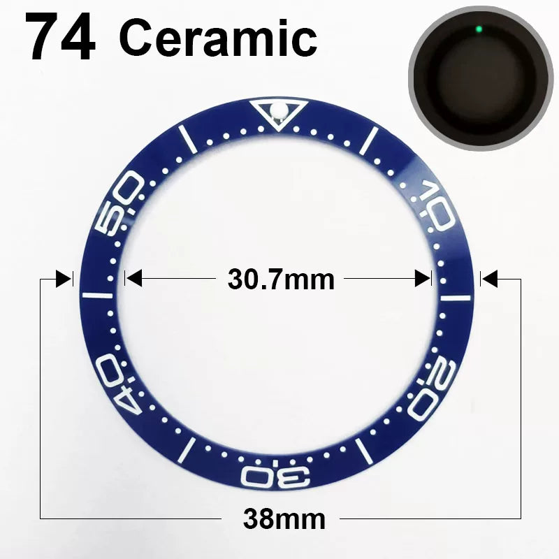 Ceramic Bezel For 42MM Seamaster Case diameter 38mm * 30.7mm