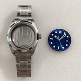 38MM AirKing / explorer watch case 316L stainless steel case sapphire for NH35 NH34 NH36 Nh38 etc movement
