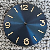 38.8MM ETA6497 pilot dial green luminous for ETA6497/ST3600 manual movement