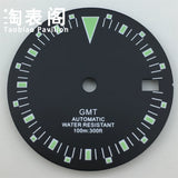 29mm NH34 Sterile dial green luminous black orange black green dial GMT Dial