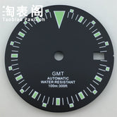 29mm NH34 Sterile dial green luminous black orange black green dial GMT Dial