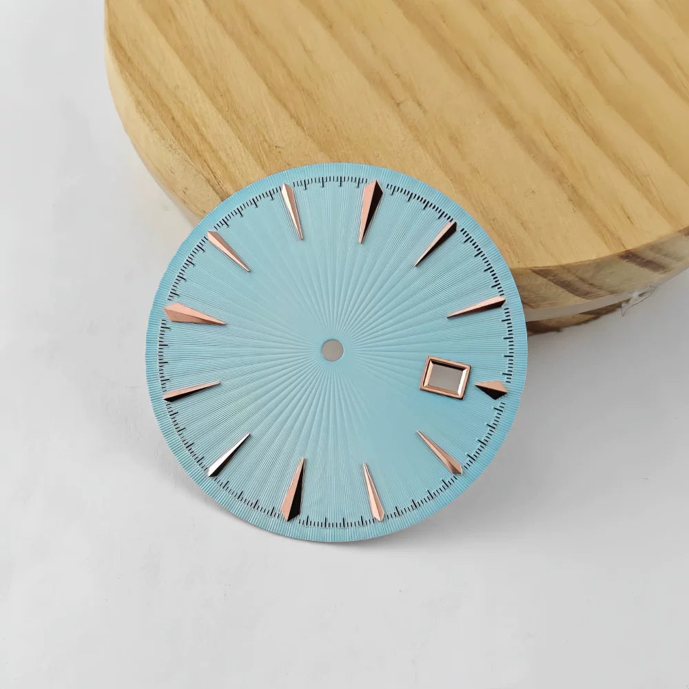 35mm Sterile Cocktail Dial for NH35 vertical pattern texture no lume